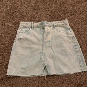 Light blue jean skirt